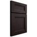 Shiloh Cabinetry Full Overlay Bristol Red Oak Plain Cut Espresso Door