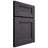 Shiloh Cabinetry Full Overlay Bristol Red Oak Plain Cut Harbor Door