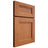 Shiloh Cabinetry Full Overlay Bristol Red Oak Plain Cut Harvest Door