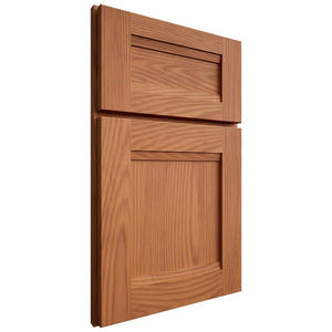 Shiloh Cabinetry Full Overlay Bristol Red Oak Plain Cut Harvest Door