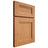 Shiloh Cabinetry Full Overlay Bristol Red Oak Plain Cut Medium Door