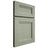 Shiloh Cabinetry Full Overlay Bristol Red Oak Plain Cut Moss Door