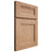 Shiloh Cabinetry Full Overlay Bristol Red Oak Plain Cut Natural Door