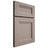 Shiloh Cabinetry Full Overlay Bristol Red Oak Plain Cut Sterling Door