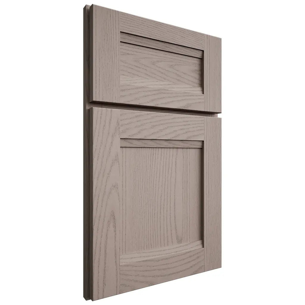 Shiloh Cabinetry Full Overlay Bristol Red Oak Plain Cut Sterling Door