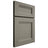 Shiloh Cabinetry Full Overlay Bristol Walnut Plain Cut Thyme Door