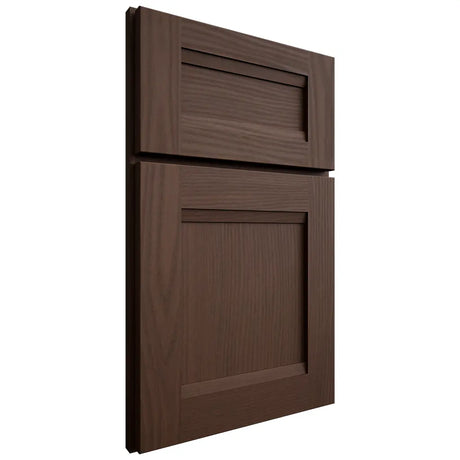 Shiloh Cabinetry Full Overlay Bristol White Oak Plain Cut Braun Door