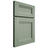 Shiloh Cabinetry Full Overlay Bristol White Oak Plain Cut Moss Door