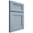 Shiloh Cabinetry Full Overlay Bristol White Oak Plain Cut Sky Door