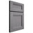 Shiloh Cabinetry Full Overlay Bristol White Oak Plain Cut Sterling Door