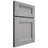 Shiloh Cabinetry Full Overlay Bristol White Oak Plain Cut Stratus Door