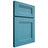 Shiloh Cabinetry Full Overlay Bristol White Oak Quarter Sawn Aqua Door