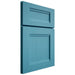 Shiloh Cabinetry Full Overlay Bristol White Oak Quarter Sawn Aqua Door