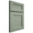 Shiloh Cabinetry Full Overlay Bristol White Oak Quarter Sawn Moss Door