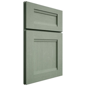 Shiloh Cabinetry Full Overlay Bristol White Oak Quarter Sawn Moss Door