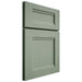 Shiloh Cabinetry Full Overlay Bristol White Oak Quarter Sawn Moss Door