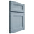 Shiloh Cabinetry Full Overlay Bristol White Oak Quarter Sawn Sky Door