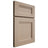 Shiloh Cabinetry Full Overlay Bristol White Oak Quarter Sawn Straw Door