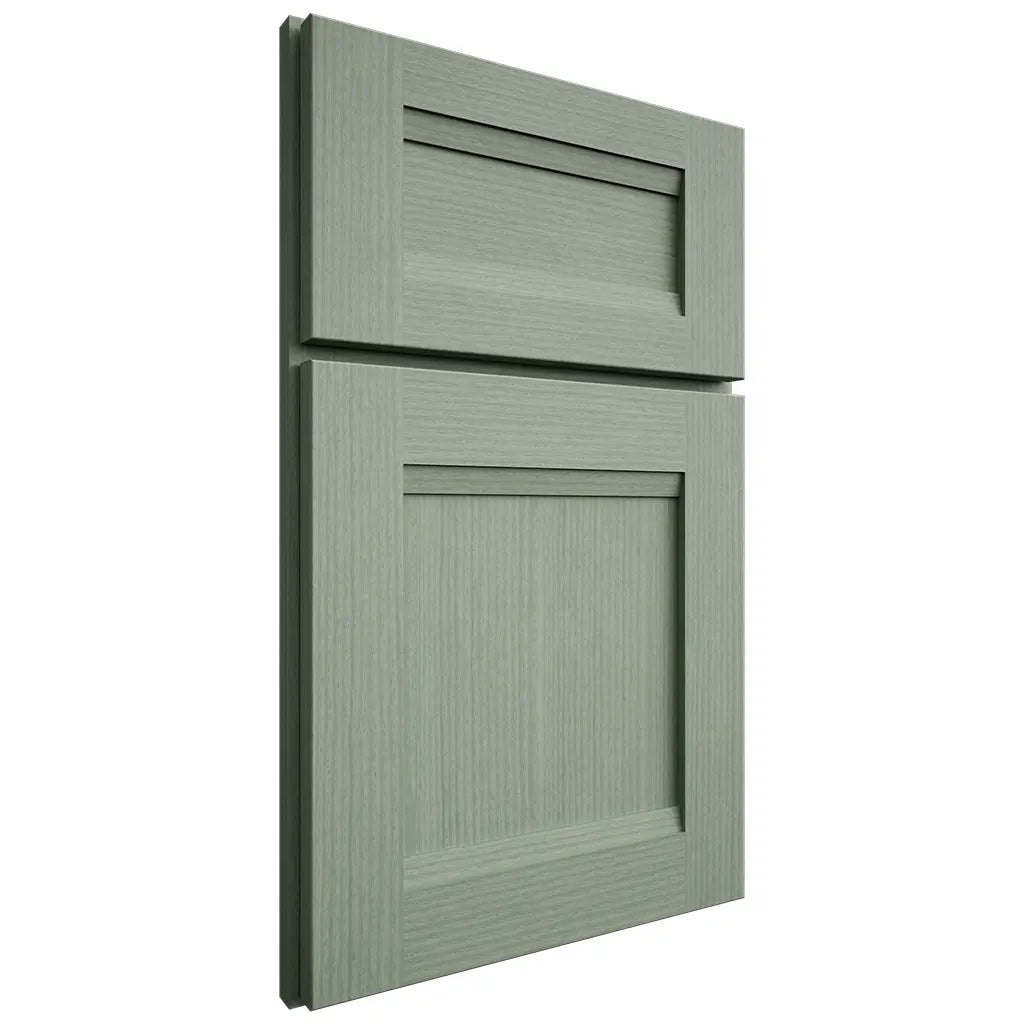 Shiloh Cabinetry Full Overlay Bristol White Oak Rift Cut Moss Door