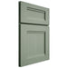 Shiloh Cabinetry Full Overlay Bristol White Oak Rift Cut Moss Door