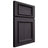 Shiloh Cabinetry Full Overlay Charleston Hickory Plain Cut Harbor Door
