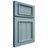 Shiloh Cabinetry Full Overlay Charleston Hickory Plain Cut Sky Door