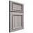 Shiloh Cabinetry Full Overlay Charleston Hickory Plain Cut Stratus Door
