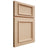 Shiloh Cabinetry Full Overlay Charleston Maple Plain Cut Natural Door