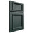 Shiloh Cabinetry Full Overlay Charleston Paintable Billiard Green Door