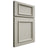 Shiloh Cabinetry Full Overlay Charleston Paintable Clary Sage Door