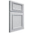Shiloh Cabinetry Full Overlay Charleston Paintable Niebla Azul Door