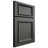 Shiloh Cabinetry Full Overlay Charleston Paintable Pewter Green Door