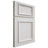 Shiloh Cabinetry Full Overlay Charleston Paintable Soft White Door