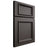 Shiloh Cabinetry Full Overlay Charleston Paintable Urbane Bronze Door