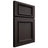 Shiloh Cabinetry Full Overlay Charleston Poplar Plain Cut Carbon Door