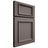 Shiloh Cabinetry Full Overlay Charleston Poplar Plain Cut Heatherstone Door