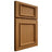 Shiloh Cabinetry Full Overlay Charleston Red Oak Plain Cut Autumn Door