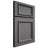 Shiloh Cabinetry Full Overlay Charleston Red Oak Plain Cut Cadet Door