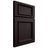 Shiloh Cabinetry Full Overlay Charleston Red Oak Plain Cut Espresso Door