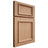 Shiloh Cabinetry Full Overlay Charleston Red Oak Plain Cut Natural Door