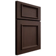Shiloh Cabinetry Full Overlay Charleston Walnut Plain Cut Bison Door