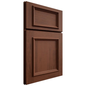 Shiloh Cabinetry Full Overlay Charleston Walnut Plain Cut Rye Door
