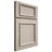 Shiloh Cabinetry Full Overlay Charleston Walnut Plain Cut Seagull Door