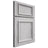 Shiloh Cabinetry Full Overlay Charleston Walnut Plain Cut Stratus Door