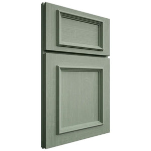 Shiloh Cabinetry Full Overlay Charleston White Oak Quarter Sawn Moss Door