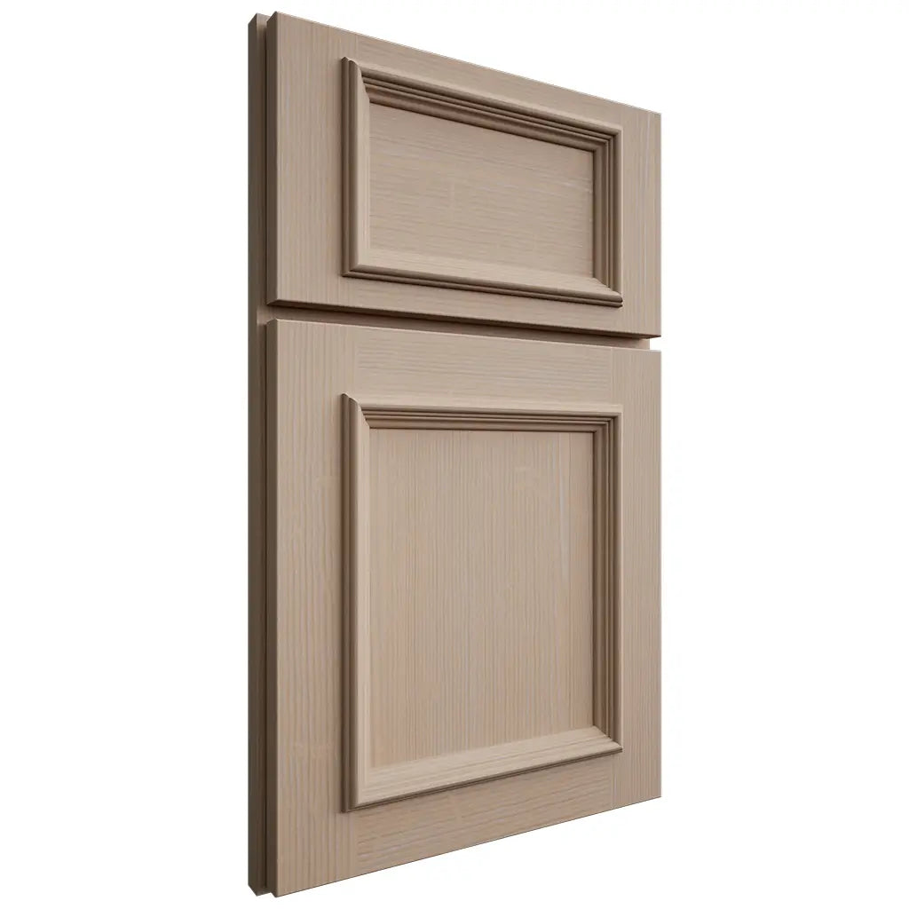 Shiloh Cabinetry Full Overlay Charleston White Oak Quarter Sawn Straw Door