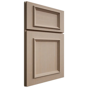 Shiloh Cabinetry Full Overlay Charleston White Oak Quarter Sawn Straw Door