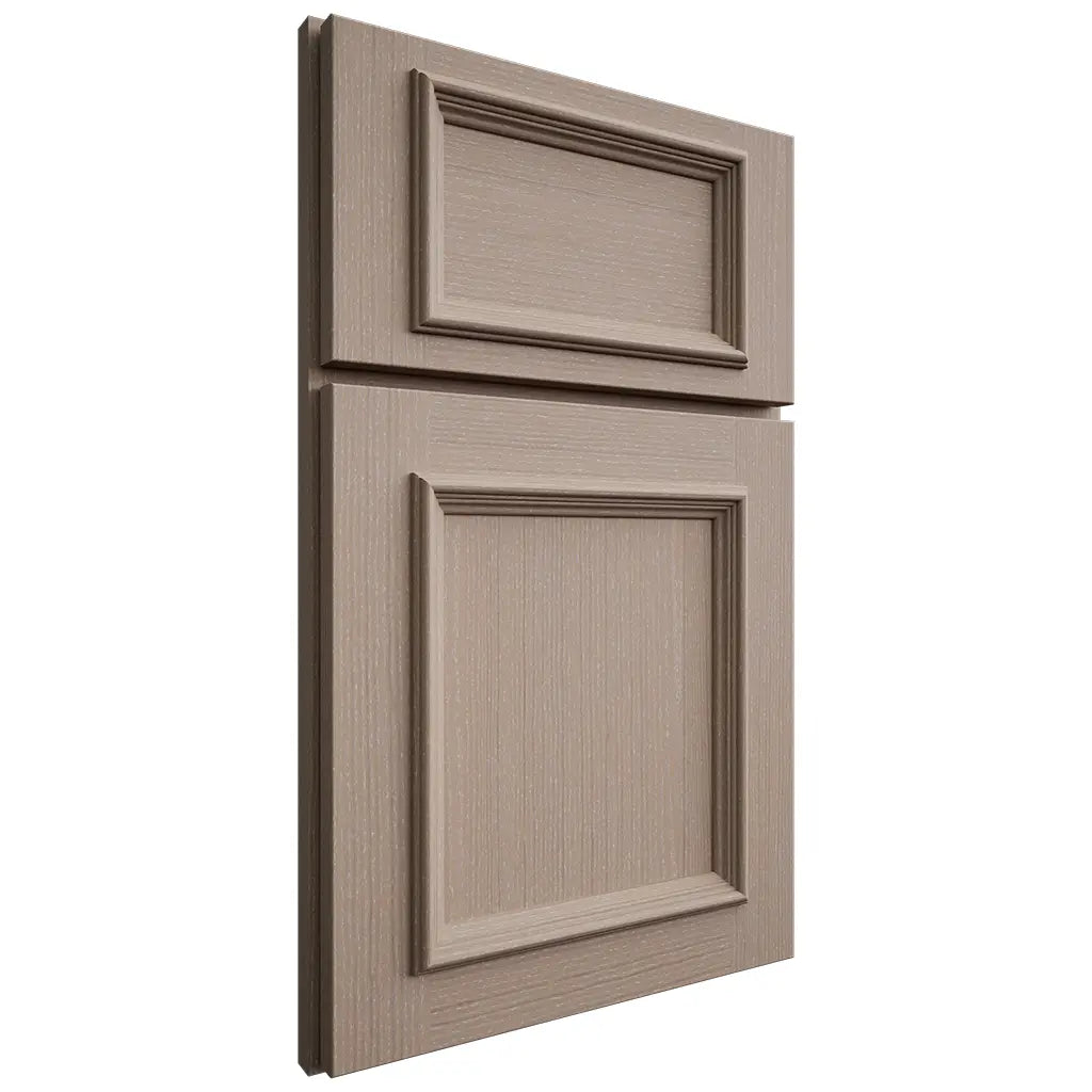 Shiloh Cabinetry Full Overlay Charleston White Oak Quarter Sawn Whitewash Door