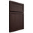 Shiloh Cabinetry Full Overlay Concord Alder Plain Cut Bistre Door