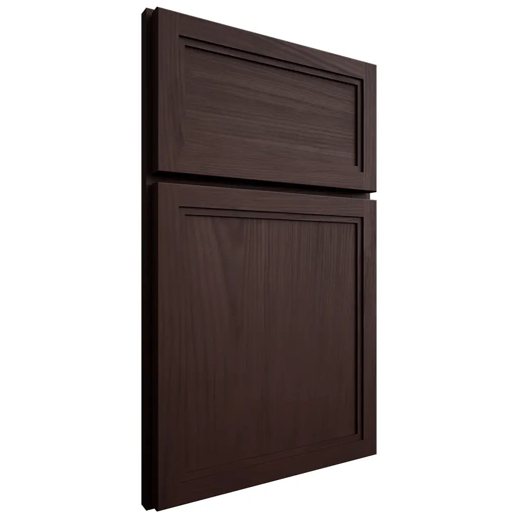 Shiloh Cabinetry Full Overlay Concord Alder Plain Cut Bistre Door